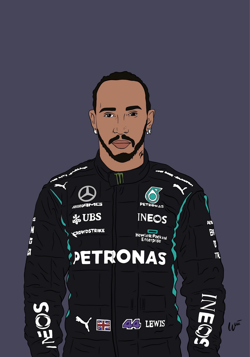Lewis Hamilton A3