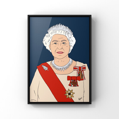Queen Elizabeth II A3