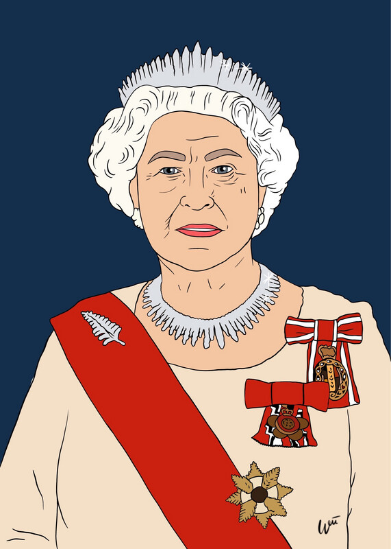 Queen Elizabeth II A3