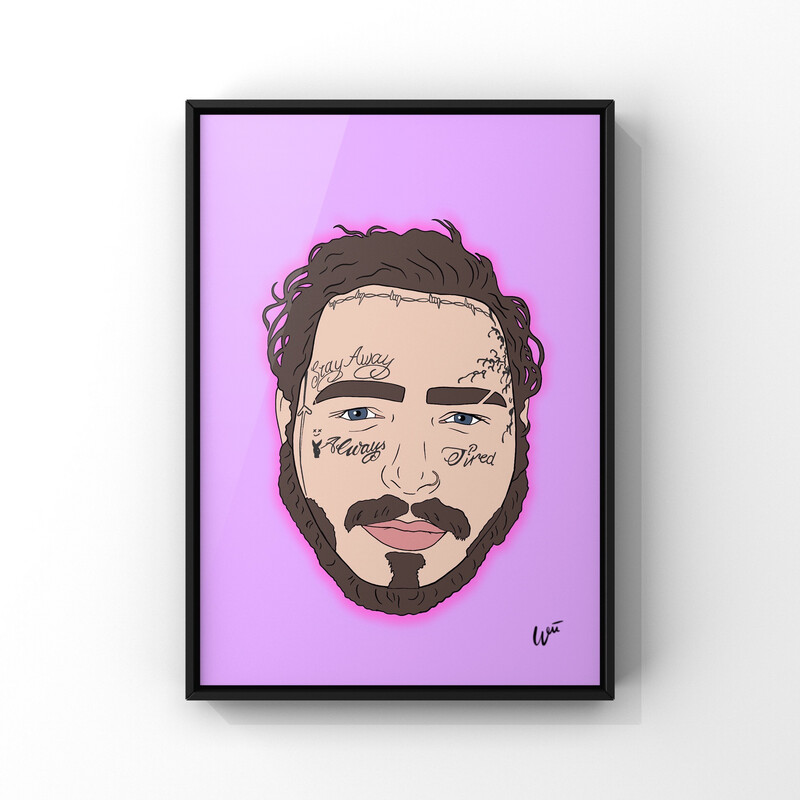 Post Malone Pink Edition A3