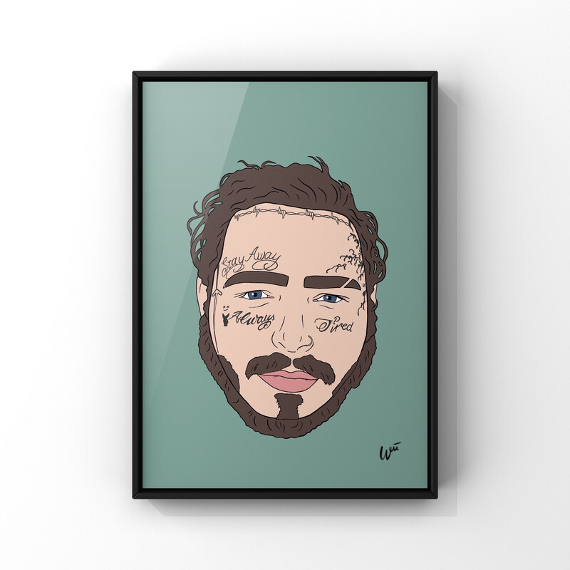 Post Malone Green Edition A3