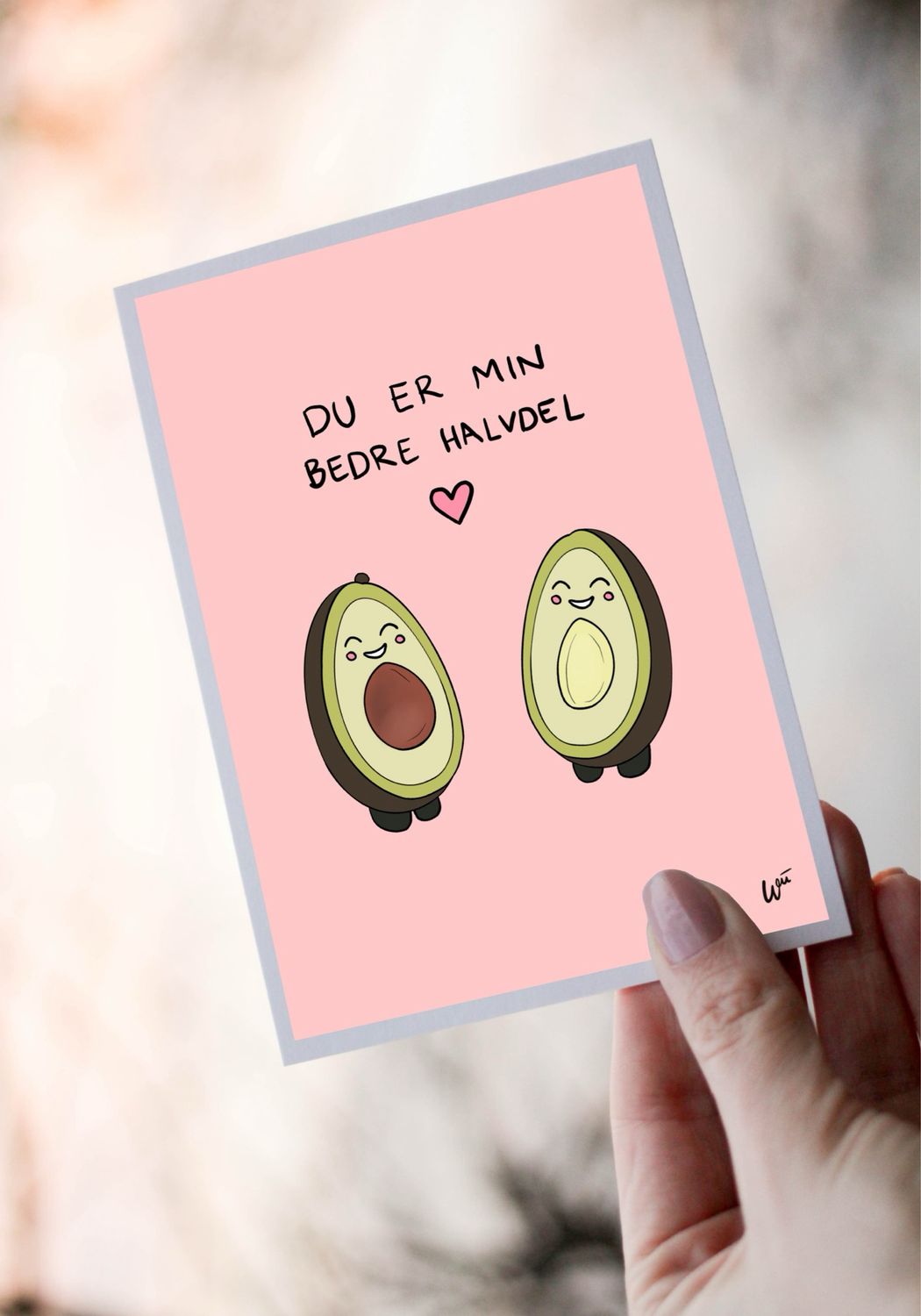 Valentinskort Avokado