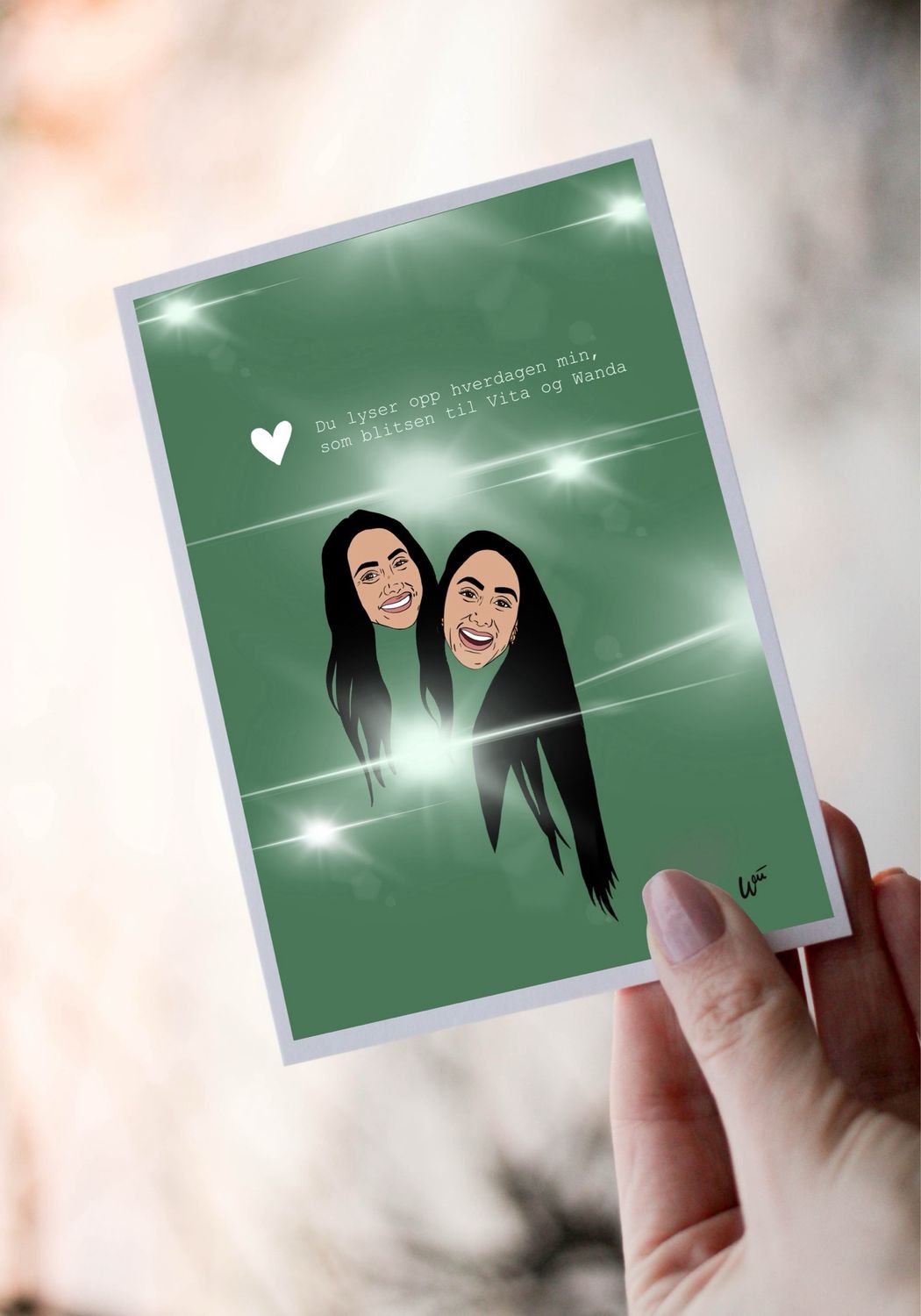 Vita&amp;Wanda Valentineskort