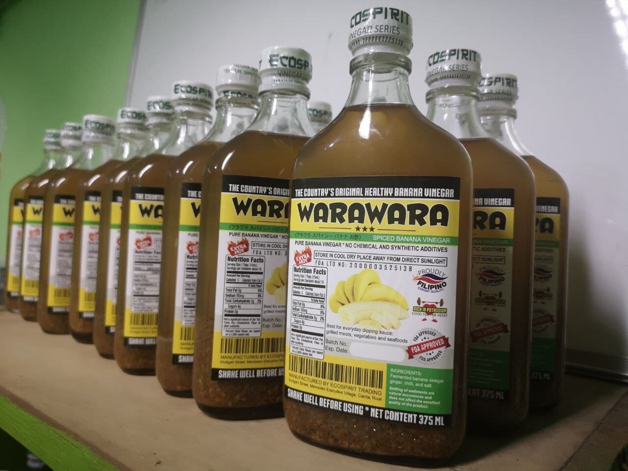 Warawara Spiced Banana Vinegar 375mL