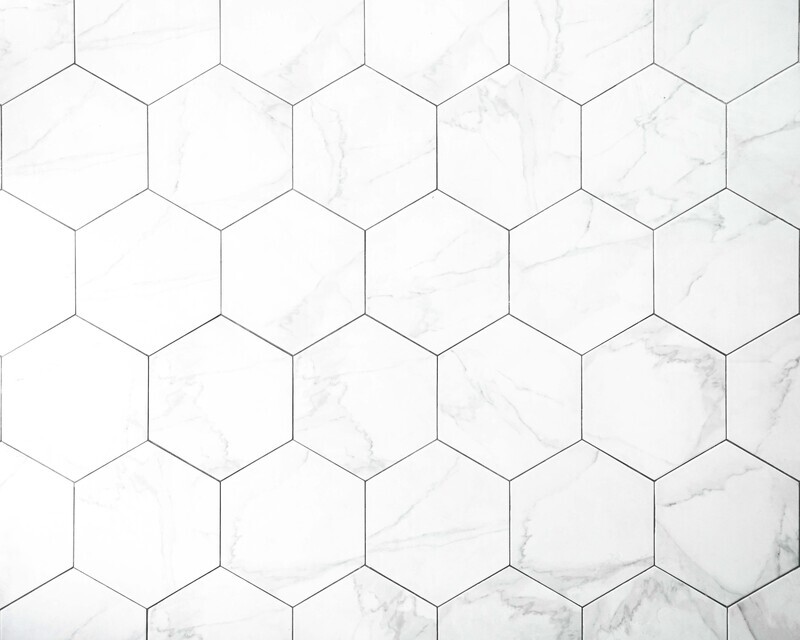 HEXA WHITE TILES FLEX