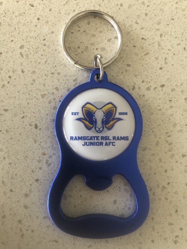 Rams Key Ring with Bottle Opener