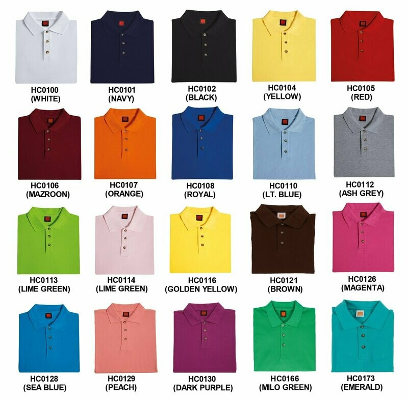 Honeycombed Plain Poloshirt