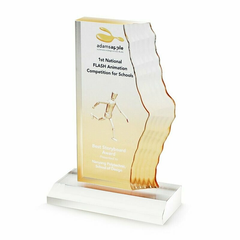 Wavy Acrylic Award