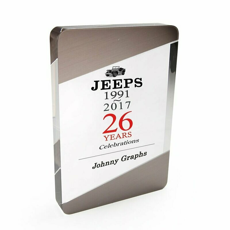 Round Corners Block Acrylic Plaque