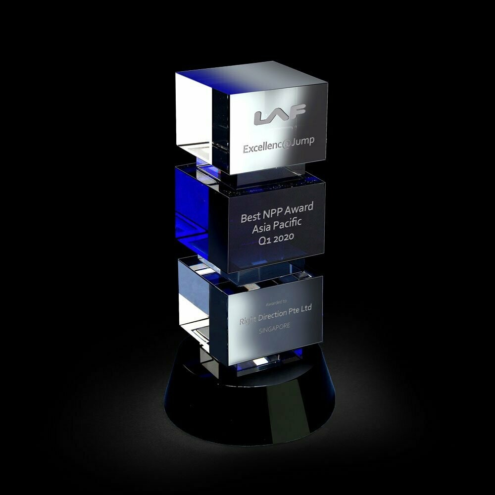 3-Tier Regal Glass Award