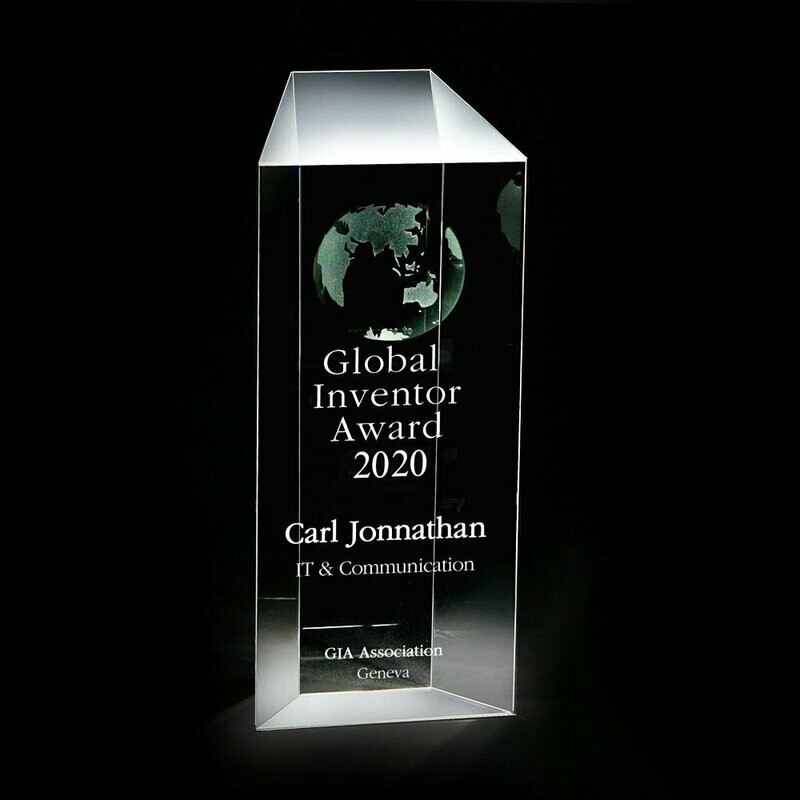 Ace Crystal Block Award