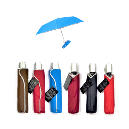 3-Fold Auto-Open-and-Close Windproof Umbrella with Reverse UV