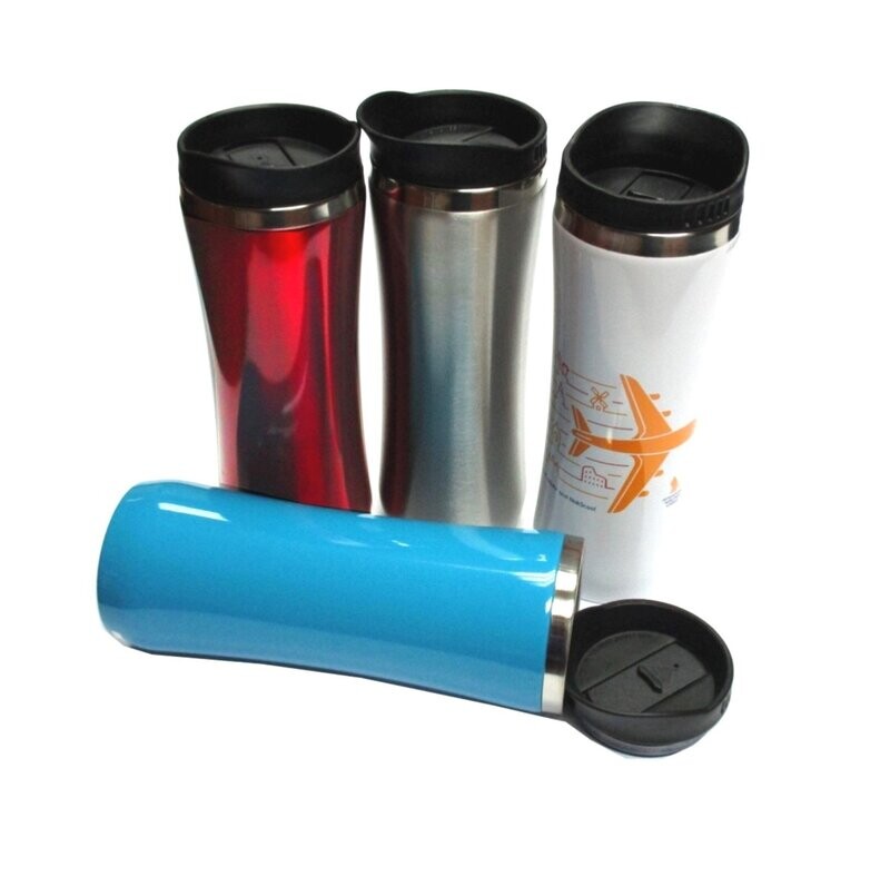 Solid Color Tall Tumbler with Stainless Steel Interior (415ml)