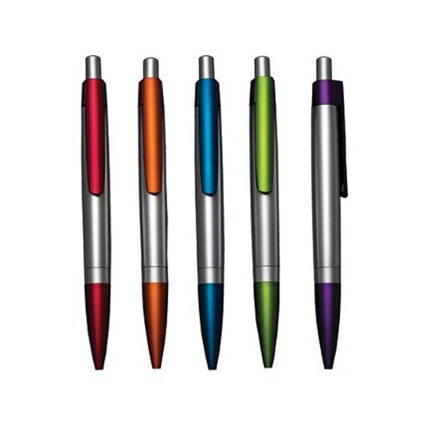 Silver Body Plastic Ball Point Pen