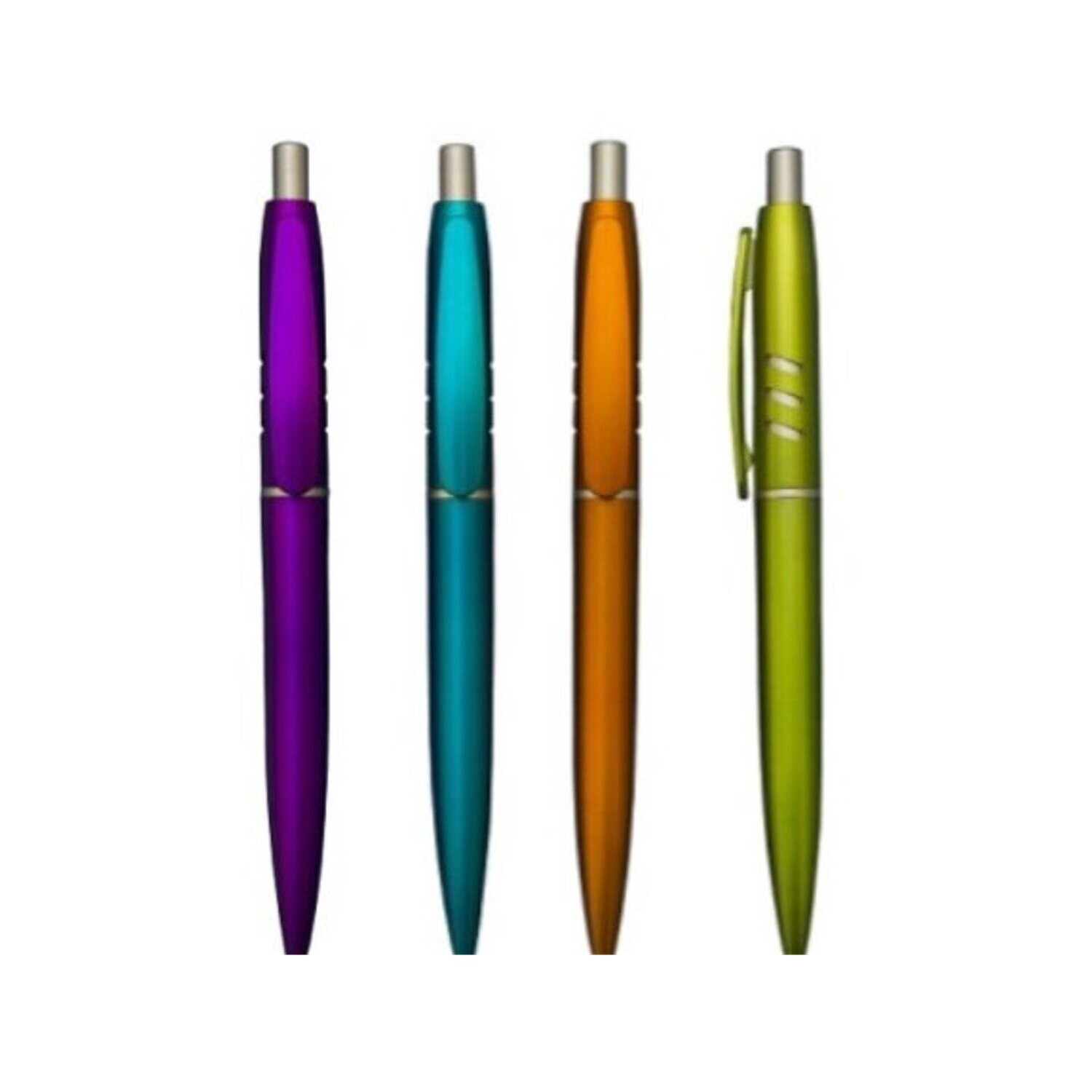 Metallic Color Plastic Ball Point Pen