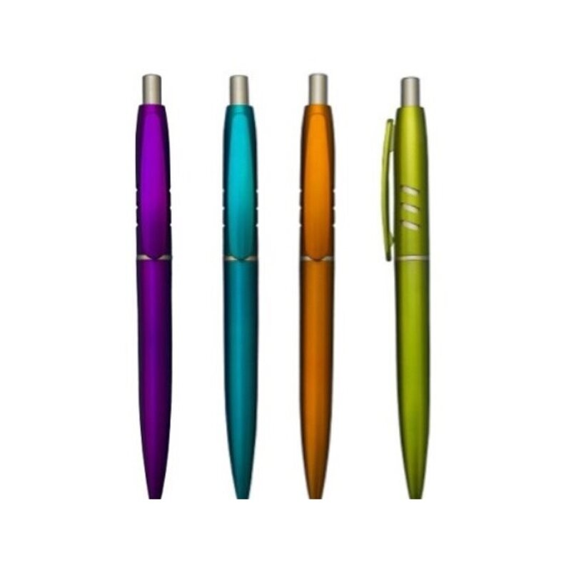 Metallic Color Plastic Ball Point Pen