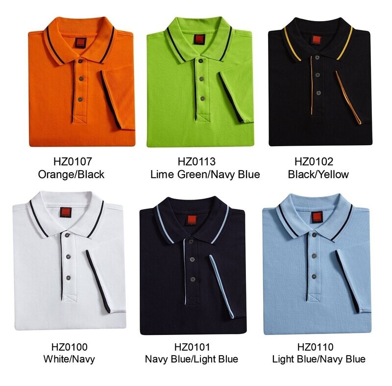 Horizon Poloshirt with Collar and Cuff Tipping