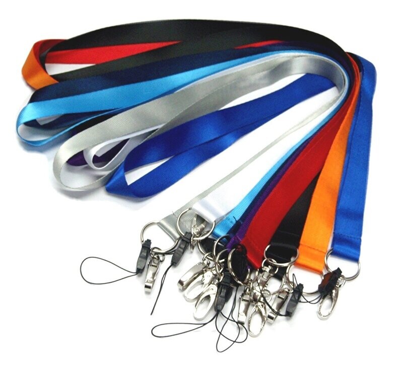 Nylon Lanyard with Metal O-Ring, Lobster Hook and HP Loop
