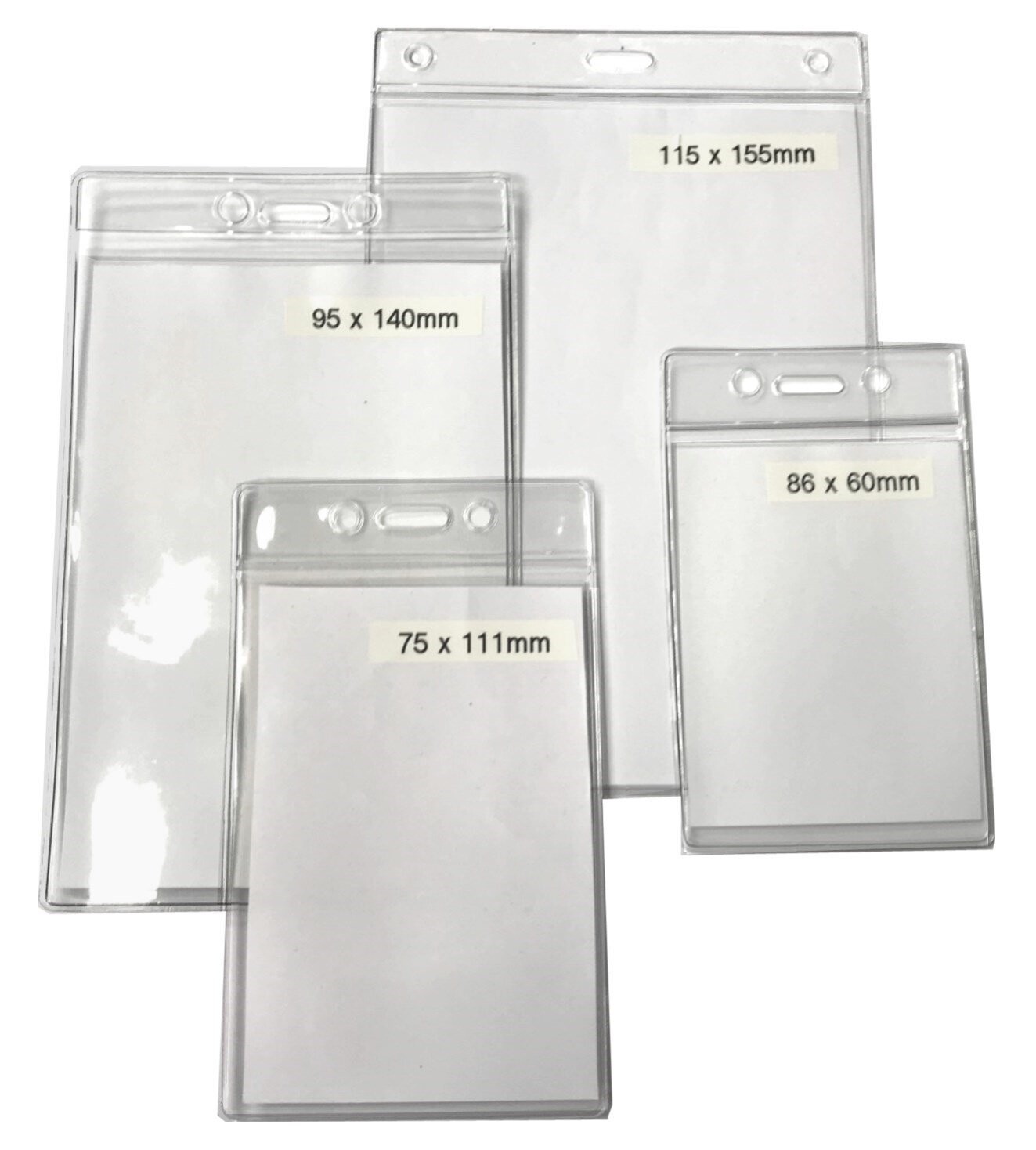 Transparent Soft ID Card Holder (Vertical Format)