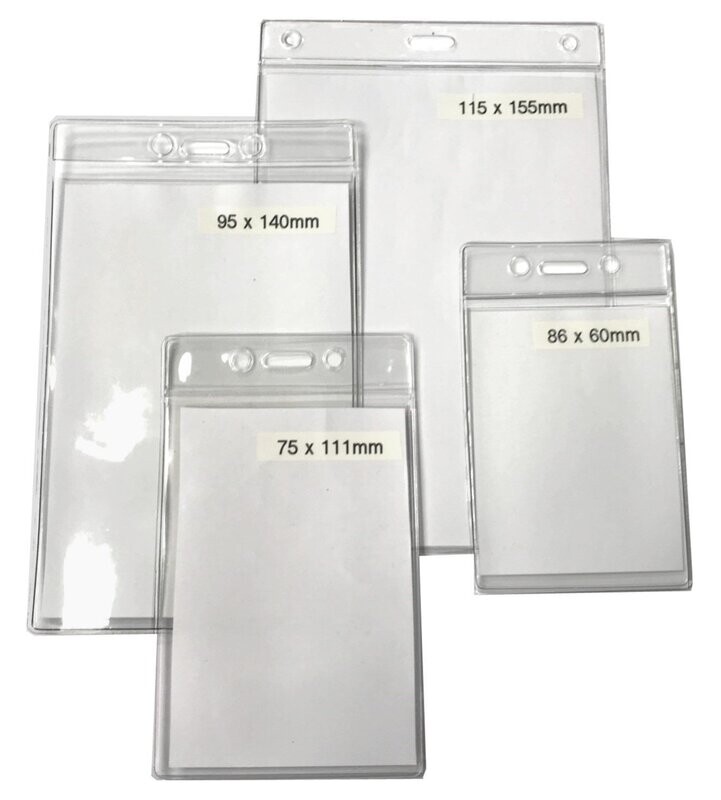 Transparent Soft ID Card Holder (Vertical Format)