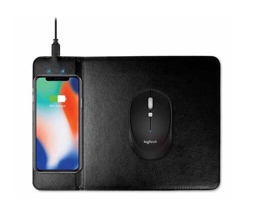 PU Leather Mousepad cum Wireless Charger with Printed Box 
(No ready stocks - indent basis)