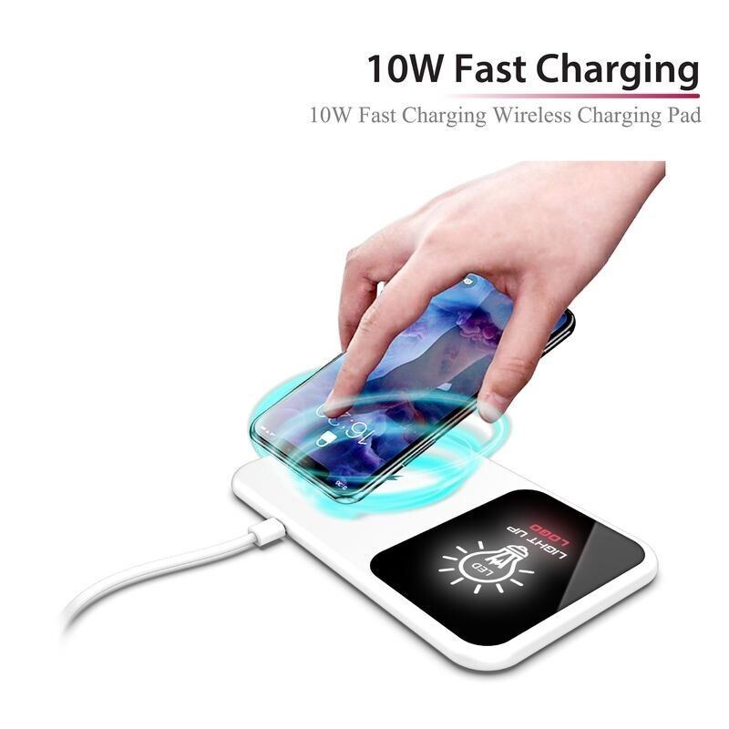 AIRGLOW LED Light-Up Logo Wireless Charger with 2-pc Black Box