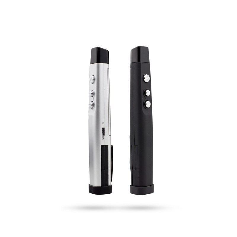 Wireless Laser Presenter with Black PU Zipper Pouch