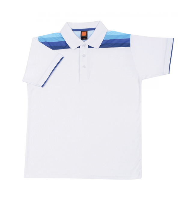 Cotton Interlock Poloshirt, Color :: CI-1100 White