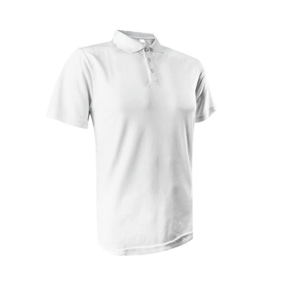 Uno Fresco Quick Dry Plain Poloshirt (100% Polyester), Color :: White