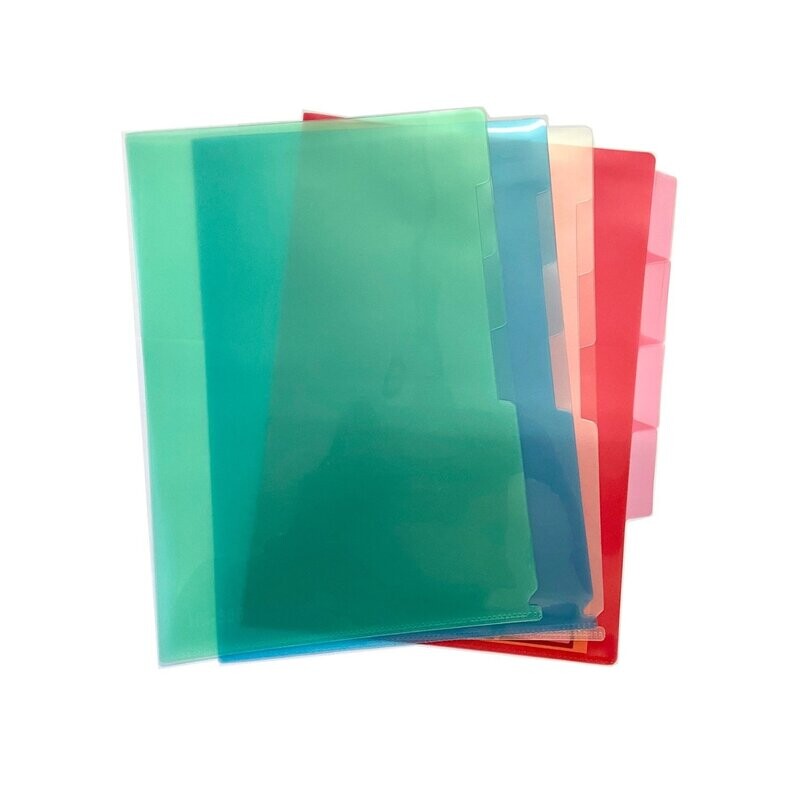 Multi-Compartment L-Shaped PP Folder