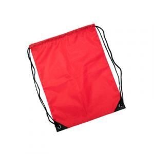 Nylon 210D Drawstring Bag, Color Option :: Red