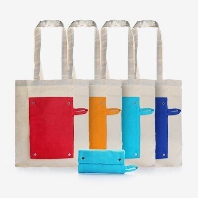 Foldable Cotton Canvas Tote Bag