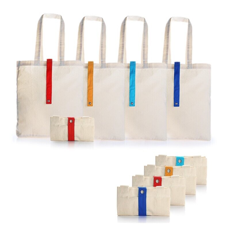 Foldable Cotton Canvas Tote Bag