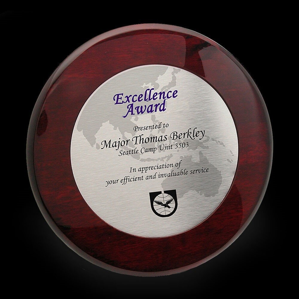 Round Design Piano Wood Plaque