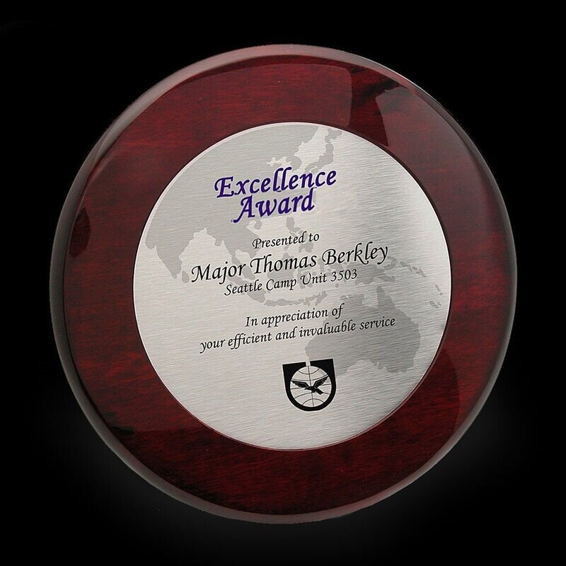 Round Design Piano Wood Plaque