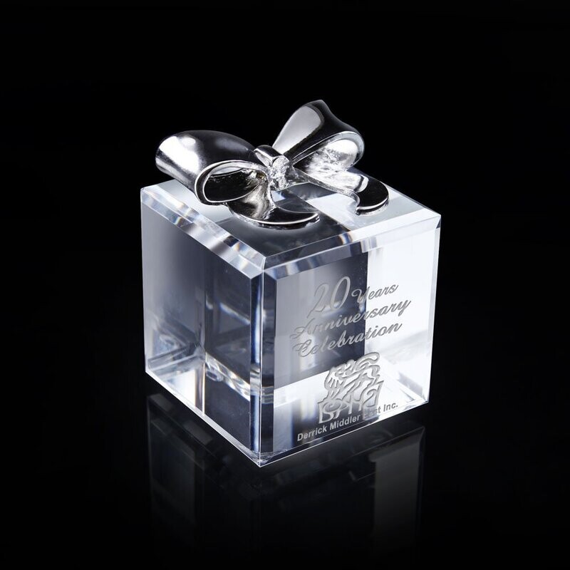 Crystal Gift Box Award Momento