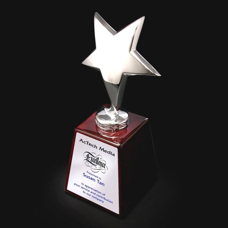 Starlet on Piano Wood Base
