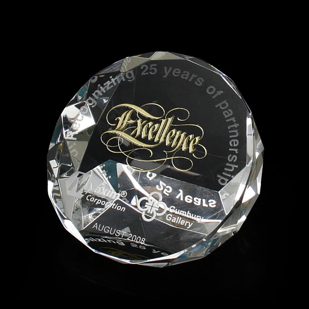 Access Round Design Paper Weight cum Award Momento