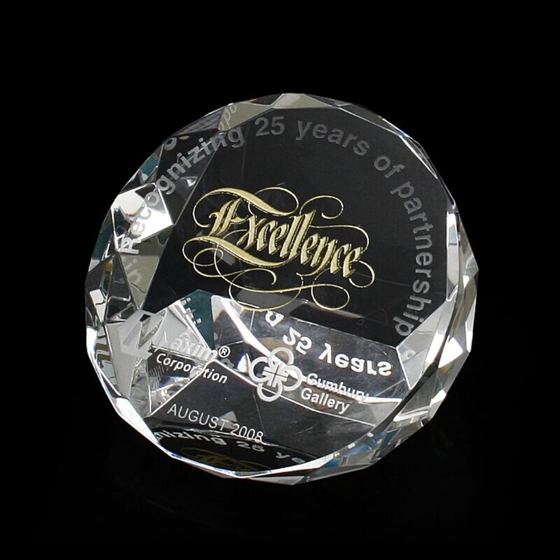 Access Round Design Paper Weight cum Award Momento