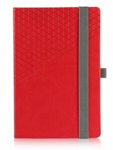 Diamenten Lybro A5 Geometric PU Leather  Notebook, Color :: Red