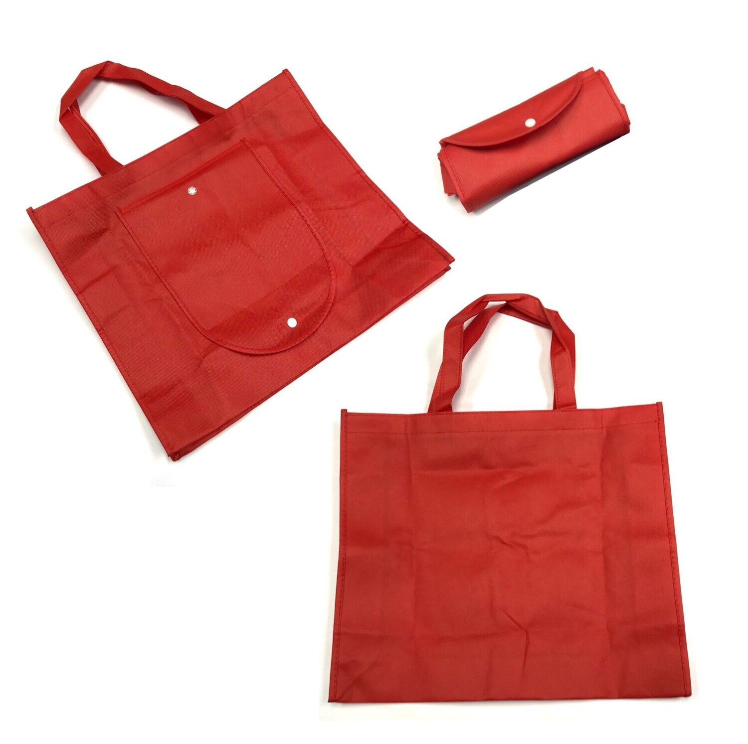 Foldable Non-Woven  Bag, Color :: Red
