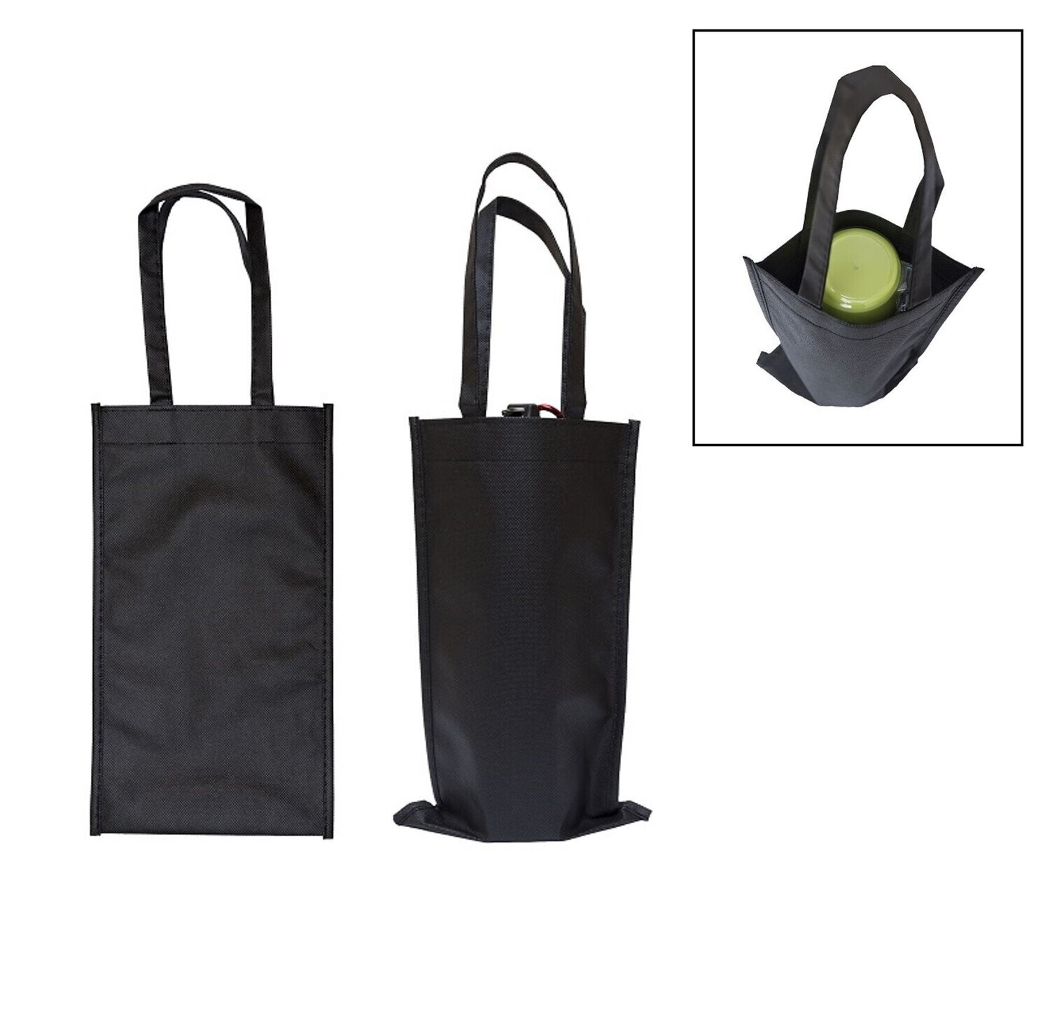 Tall Black Non-Woven Bag