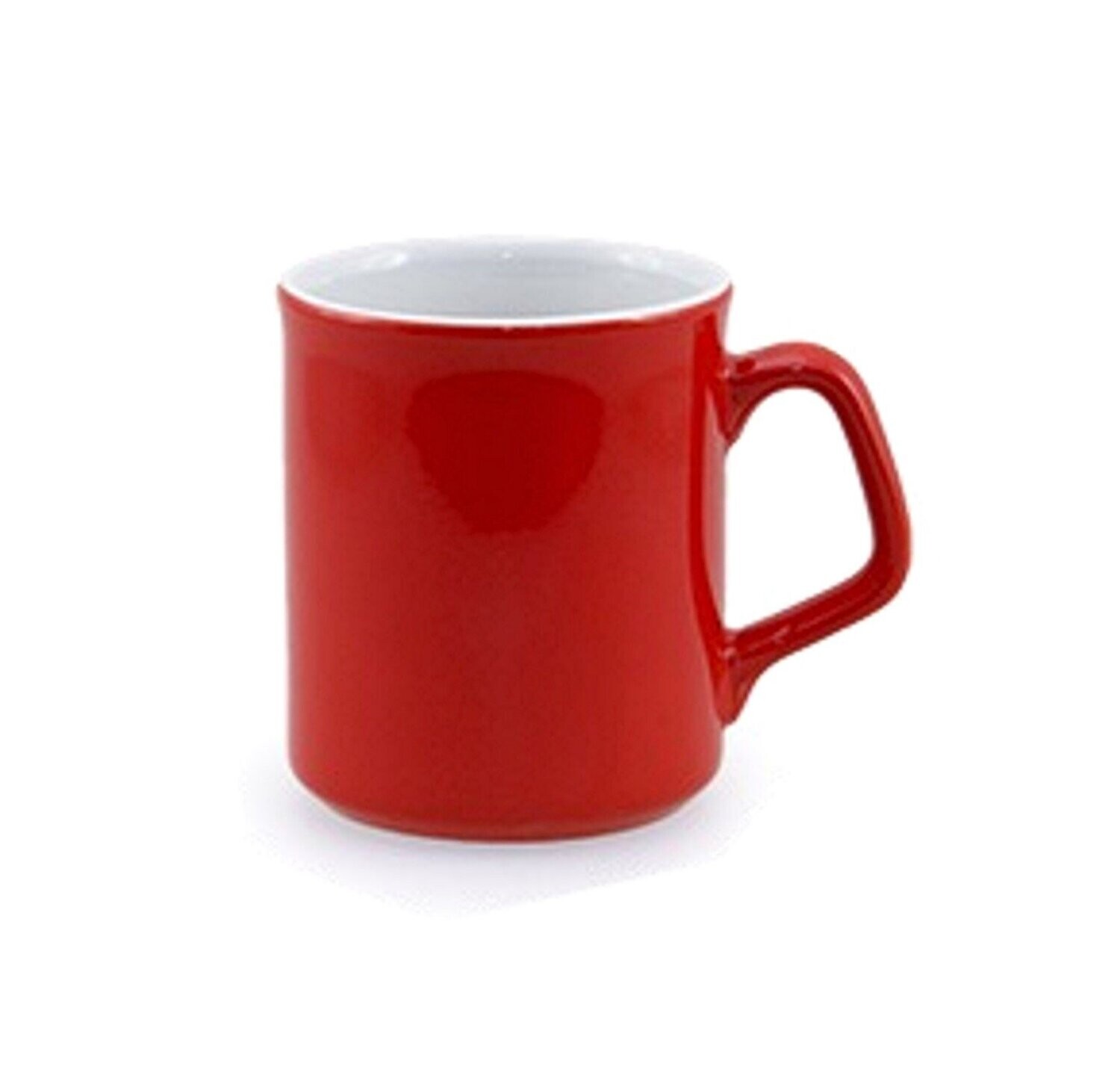 Zendo 2-Tone Ceramic Coffee Mug with Black Box, Color :: Red