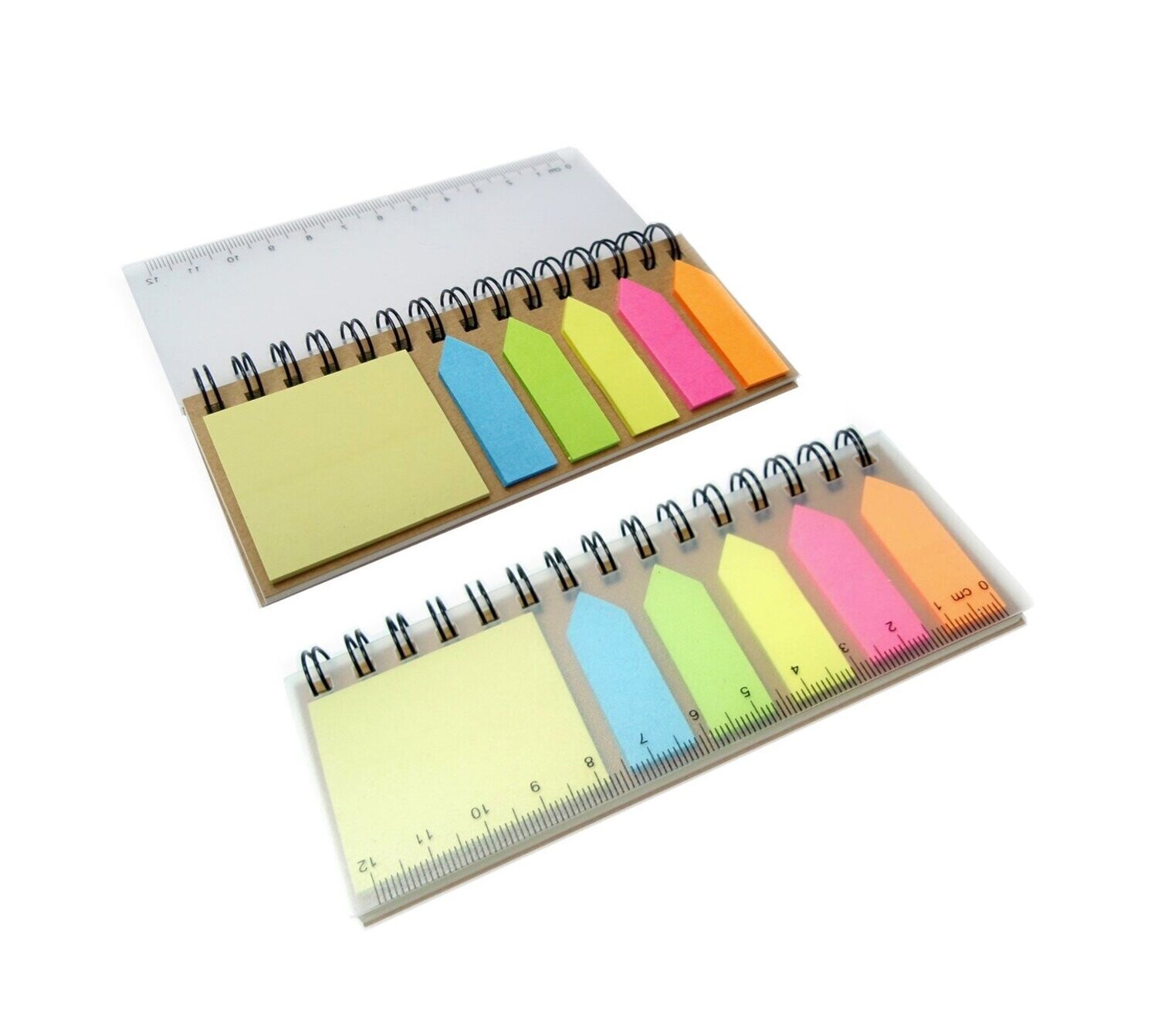 Mini Wire-O Notepad with Notestix Memopad and Colored Tabs