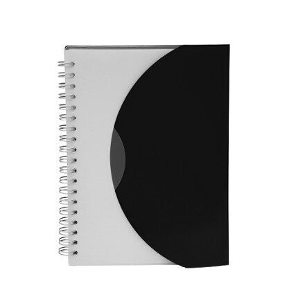 A5 Size Wire-O PP Notebook, Color :: NB1202 Black