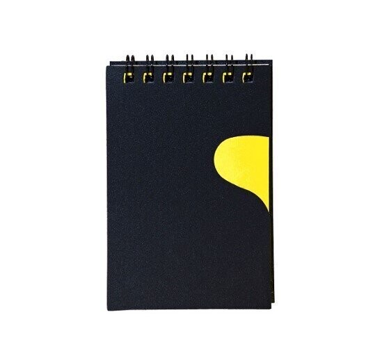 Trendy 2-Tone Design Pocket Size Wire-O Notepad, Color :: NB4104 Yellow
