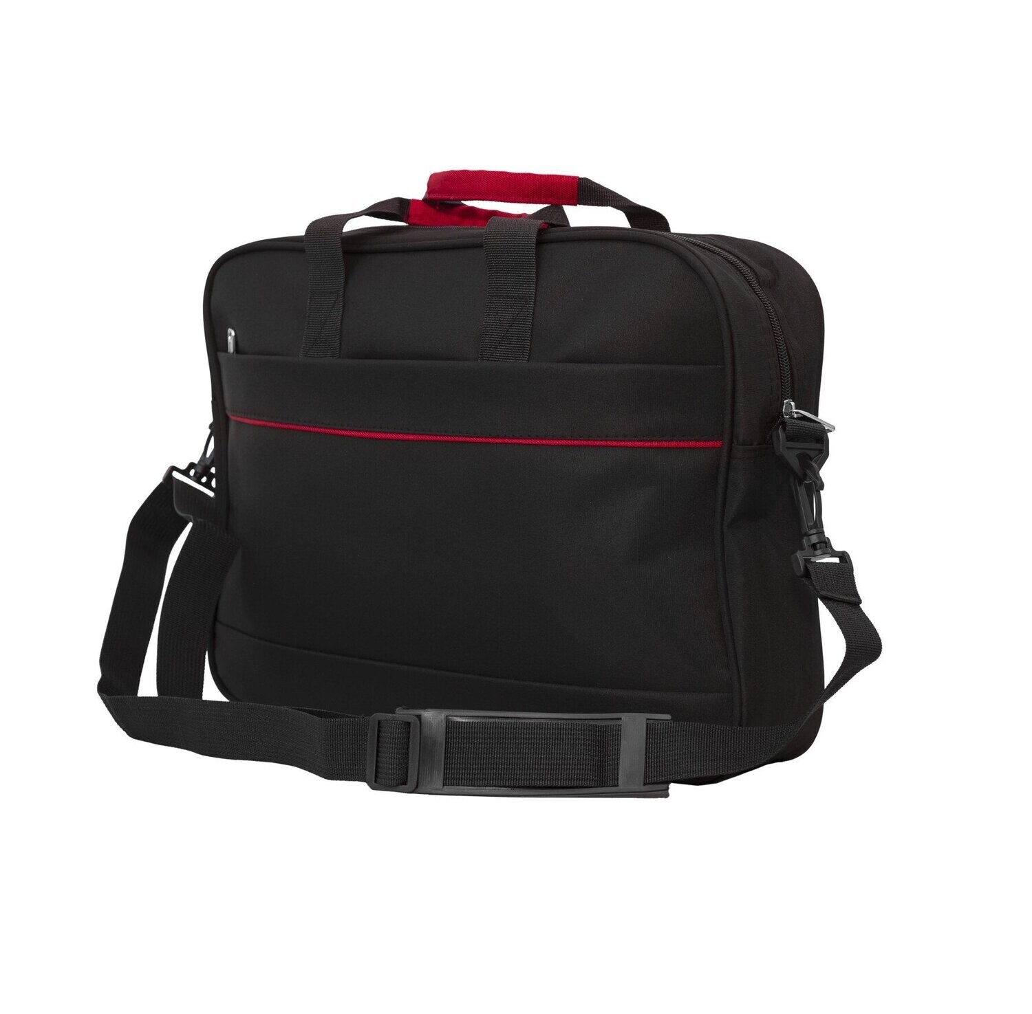High Density Microfibre Document Bag with Colored Lining, Color :: BP3505 Red/Black