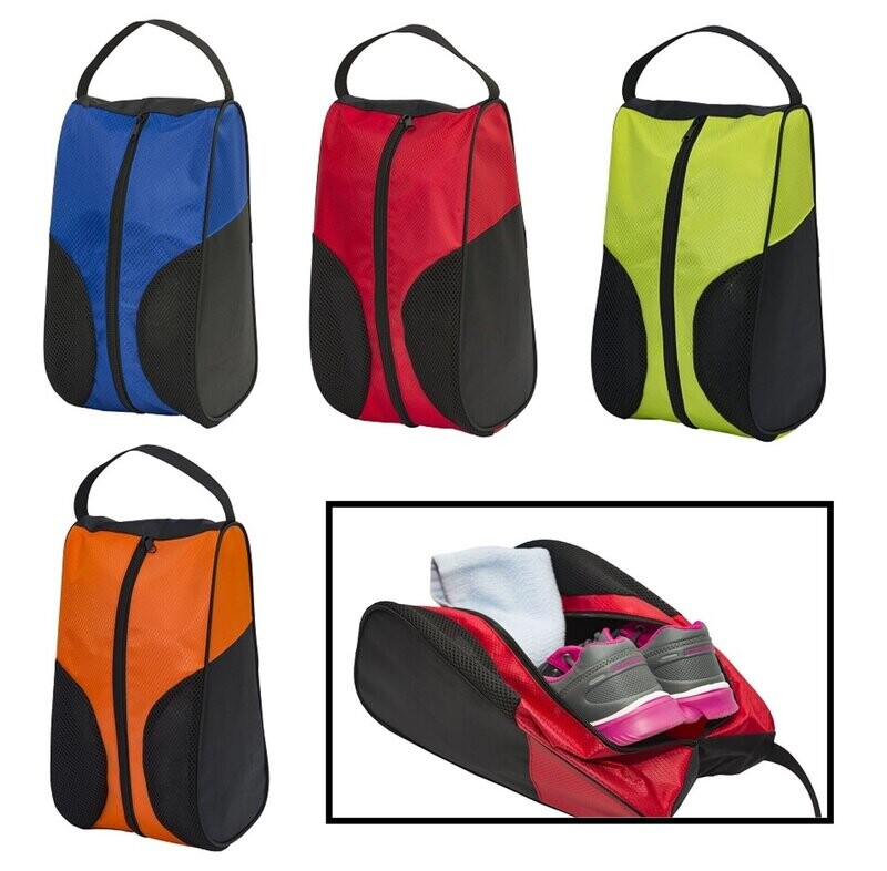 Nylon 2-Tone Design Shoe Bag
