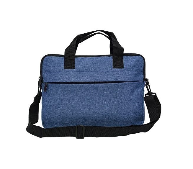 2-Tone Nylon Document Bag, Color :: SL1101 Navy Blue