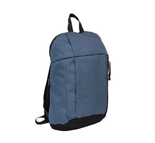 2-Tone Design Nylon Backpack with 2 Compartments, Color :: BP7301 Navy Blue/Black